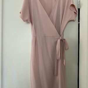 Pink Wrap Dress